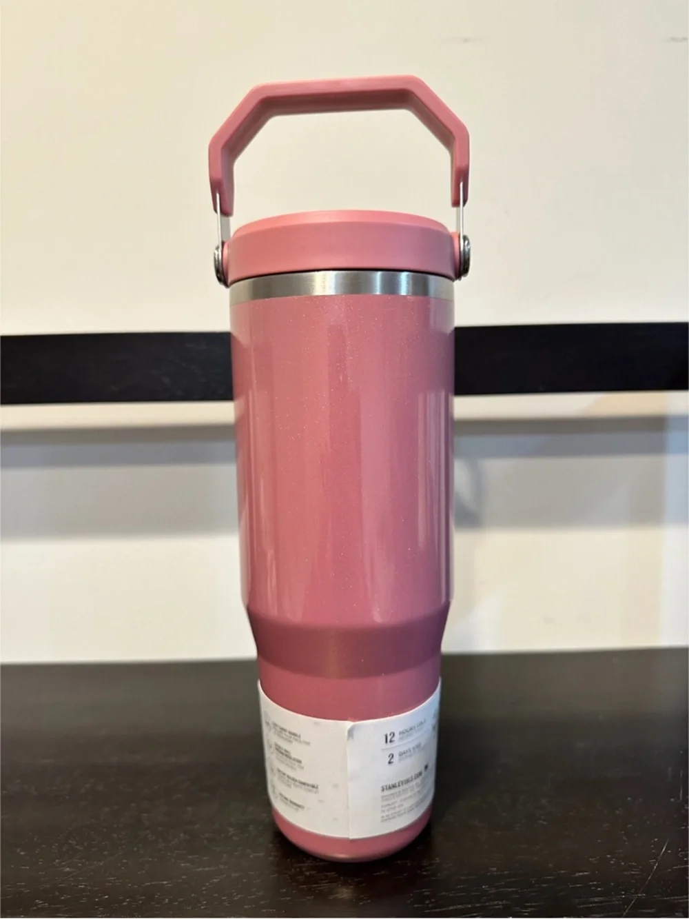 Stanley IceFlow Flip Straw Tumbler 30oz Port Shimmer Pink - Picture 4 of 6